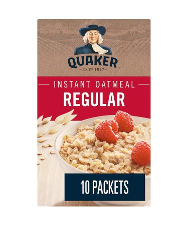 Quaker Regular Instant Oatmeal 10 Packets 280g Regular 280 g (Pack of 1)