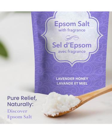 Alibi Scented Epsom Salt Bath - Honey & Lavender Epsom Salts 454G - Natural Magnesium Sulfate Crystals - Reaselable Bag 454 g (Pack of 1) - Buy Online on GoSupps.com