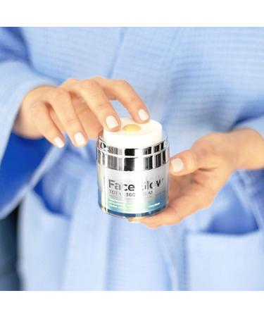 Face Glow Total 360 Cream - Anti-Aging with Alpha Lipoic Acid DMAE Vitamin C Ester & Hyaluronic Acid - Brightens Skin with Italian Blood Orange - International Shipping Available - Buy Online on GoSupps.com