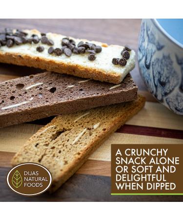 Buy DIJAS Natural Foods Cranberry Orange Biscotti | Fat-Free All-Natural Low-Calorie Snack - 5 oz - Buy Online on GoSupps.com