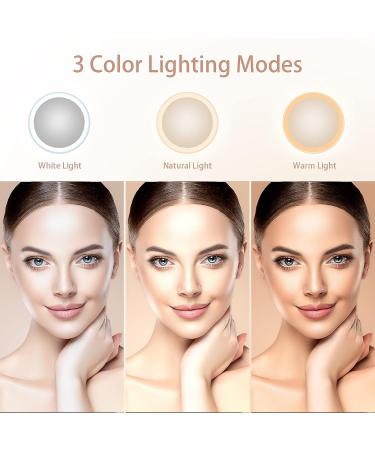Benbilry 8 Lighted Makeup Mirror | 1X/10X Magnification | LED Lights | Dimmable | Rechargeable | Cordless Vanity Mirror - Buy Online on GoSupps.com