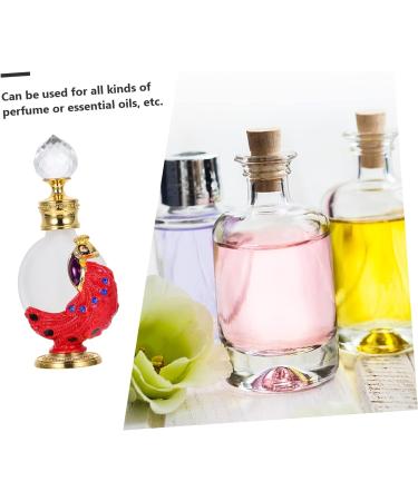 VINTORKY 1pc Peacock Essential Oil Bottle Liquid Bottle Perfume Bottle Dropper Bottle Liquid Dispenser Glass Empty Holder Liquid Holder 3.1x10.5cm Red - Buy Online on GoSupps.com