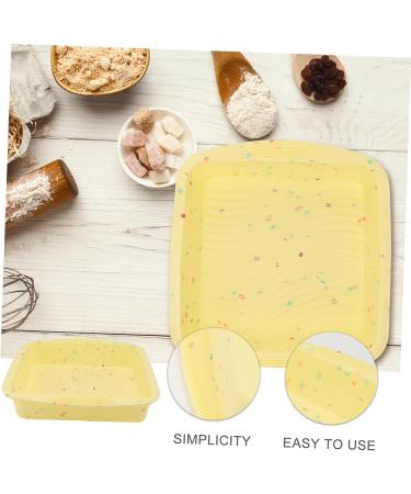 IMIKEYA 3 Pcs Cake Mold Roasting Pan Baking Pans Cupcakes Cupcake Pans Silicone Baking Molds Silicone Mold Silicone Baking Pan Non-Stick Baking Mold Silicone Bakeware Oven Silica Gel Fudge 26.5x24.5cmx3pcs Yellowx3pcs - Buy Online on GoSupps.com