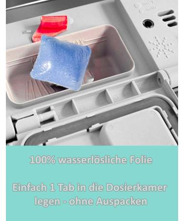 2 kg Dishwasher Tablets - Water-Soluble Film Universal Fit Multi-Functional Citrus Scent | Quality Rinse Aid | International Shipping - Buy Online on GoSupps.com