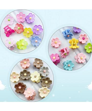 30 Pcs Matte Cherry Blossom Mini Flower Claw Clips - Cute Hair Accessories for Girls & Women - Buy Online on GoSupps.com