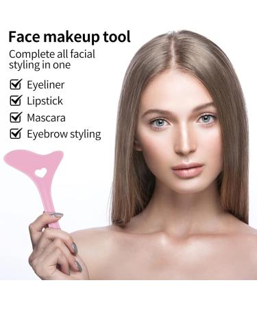 IOSPKKIO Eyeliner Template Wing Tips & Multifunction Silicone Makeup Tools - Reusable Pink Lipstick & Face Cream Applicator - Buy Online on GoSupps.com