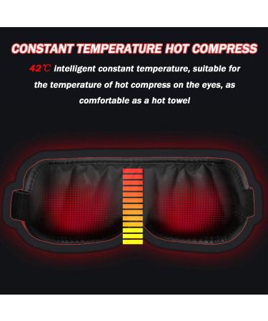 JFF Foldable Rechargeable Eye Massager with Heat & Vibration | Bluetooth Music for Dark Circles & Eye Relief - Buy Online on GoSupps.com