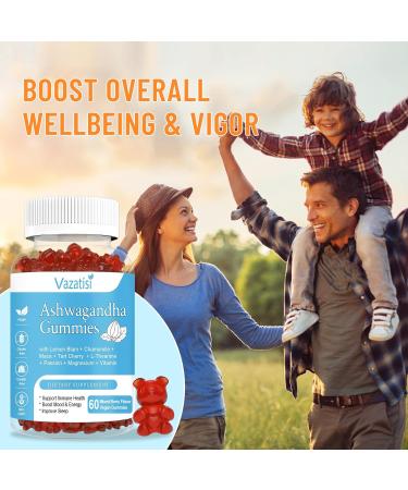 2 Pack Ashwagandha Gummies for Women Men Sugar Free Organic Ashwagandha Gummies Supplement for Relax Restore Balance Vegan Gluten Free 120 Count 60 Count (Pack of 2) - Buy Online on GoSupps.com