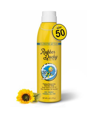 Rubber Ducky | Spray Sunscreen with SPF 50 Water-Resistant Spray Sunscreen for Face and Body | All Season - Broad Spectrum Vegan Moisturizing Sunscreen great alternative for Moisturizing Sunblock
