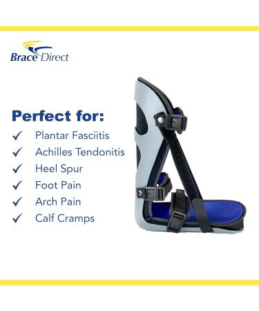 Brace Direct Plantar Fasciitis Night Splint - Heel Pain Relief & Achilles Tendonitis - Unisex Sleeping Brace (Large - Buy Online on GoSupps.com