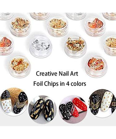 Colorful Nail Rhinestones Set Professional Nail Kit Rivets Studs Jewels Accessories for Nail Clothing Hat Bag Eye Makeup (Include 6 Boxes Nail Art Rhinestones 1 Box Nail Foil Chip) - Buy Online on GoSupps.com