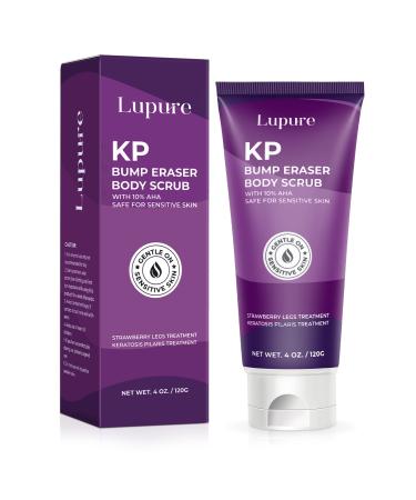 Lupure KP Bump Eraser Body Scrub, Strawberry Legs Treatment, Exfoliating Body Scrub, Body Scrubs For Women Exfoliation, Dead Skin and Dry, Rough, with 10% Lactic Acid (AHA) Reduce Bumps,