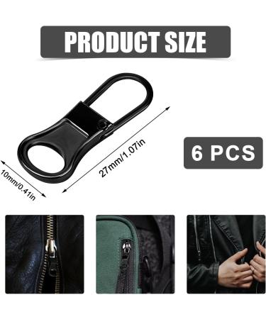 6-Piece Dark Gray Zipper Replacement Set - Removable Zipper Slides for Jackets Pants Shoes Suitcases & Backpacks - Buy Online on GoSupps.com