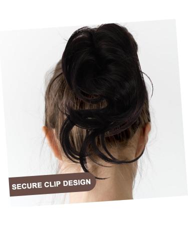 minkissy Wig Fake Hair High Temperature Wire Extension Brown Black 22x10cm As Shown - Buy Online on GoSupps.com