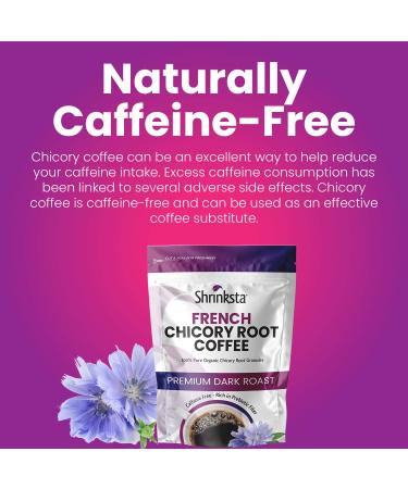 French Chicory Root Powder 1 lb - Caffeine-Free Coffee Substitute by Shrinksta - Buy Online on GoSupps.com