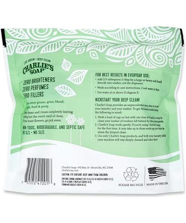 Charlie s Soap Unscented Laundry Powder - 150 Loads (3 x 50 Load Bags) | Eco-Friendly Sustainable Laundry Detergent - Buy Online on GoSupps.com