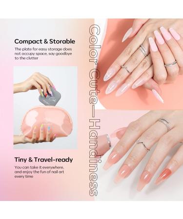 Modelones Jelly Gel Nail Polish Set - 9 Neutral Nude Pink Brown Colors | Solid & Translucent Pudding Gel | Upgraded Cr me Manicure Palette | Salon DIY Kit with Pro Nail Brush - A2-Lovesick - Buy Online on GoSupps.com