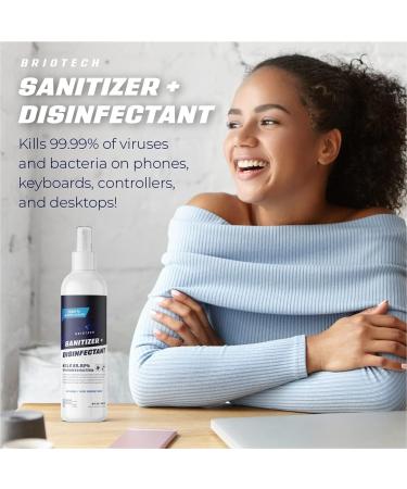BRIOTECH HOCl Sanitizer & Disinfectant 128 Fl Oz - Kills 99.99% Viruses & Bacteria - Food Contact Safe - Non-Toxic Formula - Pet Odor Eliminator - Buy Online on GoSupps.com