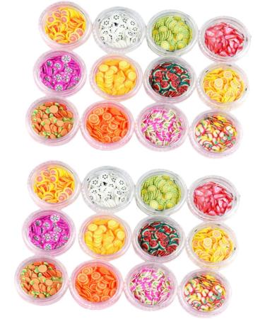 FOMIYES 2 Sets 3d Nail Art Stickers Kawaii Resin Charms Resin Beads Flatback Fruit Slices for Nail Slice Decorations Resin Nail Art Fruit Slices Nail Art Button Manicure - Buy Online on GoSupps.com