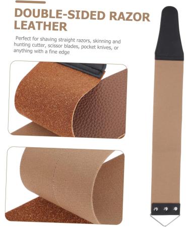 Beavorty 6-Part Double-Sided Belt Tool for Household & Salon - Razor Sharpening Leather Leash 46.5x6cm Assorted Colors (3 Pieces) - Buy Online on GoSupps.com