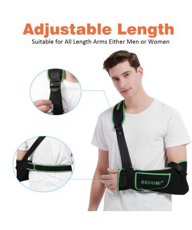 KKOOMI Arm Sling for Shoulder Injury - Rotator Cuff Pillow - Adjustable Shoulder Brace for Women Men - Wrist Elbow Support - Large - Buy Online on GoSupps.com