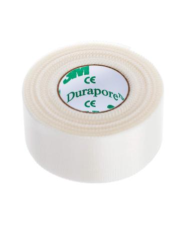3M Durapore Surgical Tape 1/2"X10Yard Roll Silk Hypoallergenic - Pack of 12 Rolls - Model 1538-0
