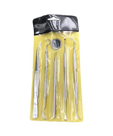 Livecitys 1 Set Oral Mirror Probe Kit Non-allergic Useful Fine Workmanship Oral Probe Set 5