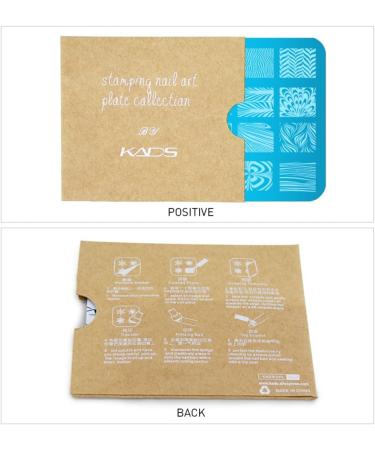 KADS Nail Art Stamping Plates - 4pcs Pattern Stamp Templates for Salon Designs - Buy Online on GoSupps.com