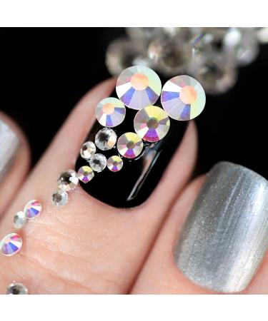 BESPORTBLE 1 Set Flat Rhinestone Accessories Nail Art Rhinestones Glass Charms Sequin Suit Nail Rhinestones for Acrylic Nails Nail Studs for Acrylic Nails Glass Nail Beads Diy Nail Charms Gem White - Buy Online on GoSupps.com