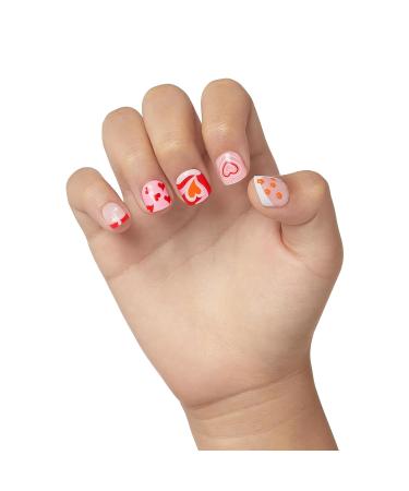 Buy KISS imPRESS No Glue Mani Press-On Nails - Playground Design Medium Red Kids Size - Includes 30 Nails & Accessories - Fast International Shipping - Buy Online on GoSupps.com