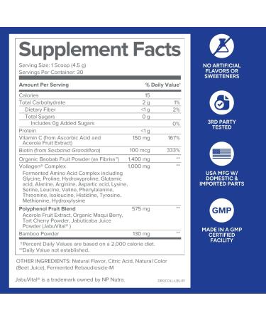 Gundry MD Phyto Collagen Complex Strength Supporting Multivitamin Powder Supplement with Vitamin C Amino Acids and Polyphenols - Strawberry Lemonade (3) - Buy Online on GoSupps.com