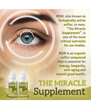 Dexterity Health Liquid MSM Eye Drops 2-Pack of 2 oz. Squeeze-Top Bottles  100% Sterile  Vegan  All-Natural and Non-GMO  Contains Organic MSM 2 Fl Oz (Pack of 2) - Buy Online on GoSupps.com