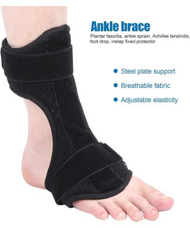 Buy Drop Foot Brace - Breathable Orthotic Night Splint for Plantar Fasciitis | Adjustable Compression Wrap for Improved Gait & Injury Prevention - Buy Online on GoSupps.com