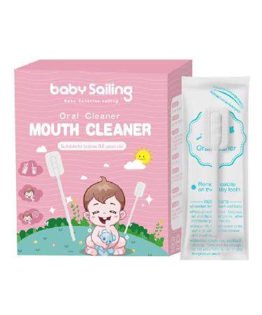 Uozonit baby gauze tongue cleaner baby tongue cleaner |30 pieces of tongue cleaner-skim gauze portable and comfortable toothbrush tongue cleaner for dental and tongue care in babies and children packed