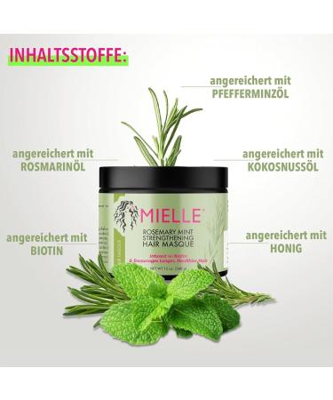 P-Beauty Rosemary & Mint Strengthening Hair Mask 3x340g Hair Growth Care | For Damaged Straight & Curly Hair Reduces Hair Loss Moisturizing Mask - Buy Online on GoSupps.com