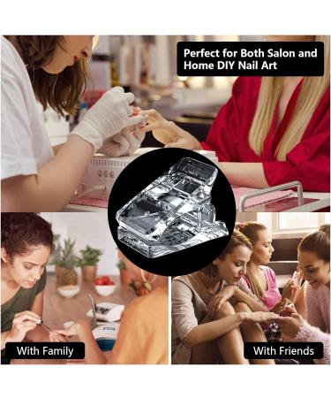 10 PCS Transparent Nail Clips for Extension Gel Nail Tips - UV LED Quick Building Gel Finger Nail Forms - DIY Gel Nail Kit - Buy Online on GoSupps.com