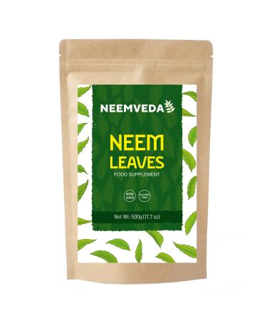 Neemveda Neem Leaves Dried Organically Grown Native Neem Leaves 500g
