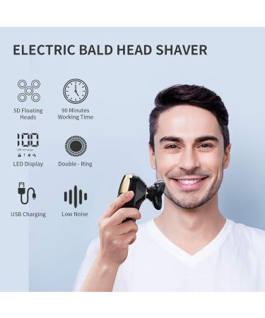 4 in 1 Electric Head Shaver for Men - Bald Shaver Set with Clippers & Trimmer | Wet Dry Cordless IPX6 Waterproof Rechargeable Razors - Buy Online on GoSupps.com