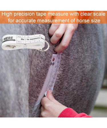 Jetisva 2.5M 98.4 Inch Horse Weight Tape Measure Long Precisio Horse Weight Measuring Tape Portable Horse Height Bust Body Measurement White Horse Measuring Stick forÂ Equine Farm Animals Cow Goat - Buy Online on GoSupps.com