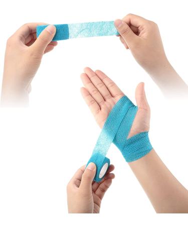 12 Self Adhesive Bandage Wrap Tapes - 5 Yards Each - for Sports, Wrist, Ankle - 12 Colors - 1 Inch - Stretch Cohesive Toe Tape - Buy Online on GoSupps.com