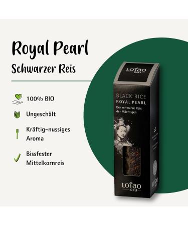 Buy Lotao Royal Pearl Black Rice 300g - Organic Whole Grain | High Quality Additive-Free Perfect for Asian Cuisine - Buy Online on GoSupps.com