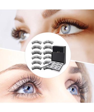 Shop Reusable Magnetic Eyelashes - 3D False Lashes Without Eyeliner | Easy Application with Tweezers & Brush | International Shipping - Buy Online on GoSupps.com