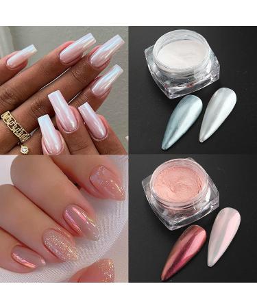 GZSYY Chrome Glitter Powder - 8PCS Pearl Mirror Nail & Chameleon Nail Powder for Stunning Nail Art - Buy Online on GoSupps.com