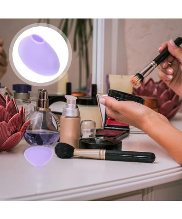 Makeup Brush Holder Cover Foundation Brush Cover Powder Brush Cover Cosmetics Silicone Makeup Brush Cover Makeup Brush Covers for Travel Purple Base Silica Gel Protection Cap - Buy Online on GoSupps.com