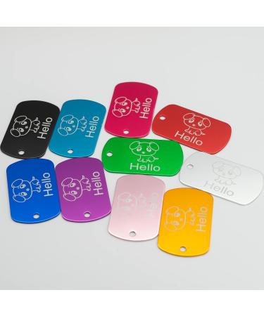 StayMax Anodized Aluminum Engraving Blank Tags - 50 Pack (Black) - Buy Online on GoSupps.com