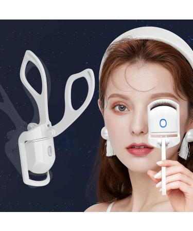 Verdant Touch Heated Lash Curling Tool Heated Eyelash Curler USB Chargeable Portable Lash Curling Tool Long Lasting White Mini Heated Lash Curling Tool - Buy Online on GoSupps.com