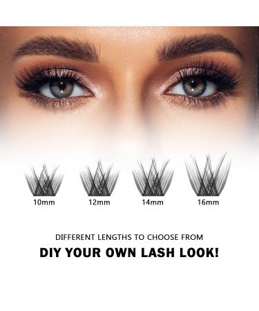 48 Clusters DIY Eyelash Extensions - MUSELASH 10mm Soft Fluffy C Curl Lashes for Natural Look - Buy Online on GoSupps.com