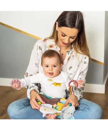 2-Piece Pink & Blue BPA-Free Silicone Baby Teething Rings - Easy to Hold Chew Toys for Newborns | Safe Soft & Stylish - Buy Online on GoSupps.com