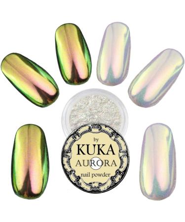 Aurora Chrome Nail Polish Powder - Mirror-Like Shine for Stunning Nails - Buy Online on GoSupps.com