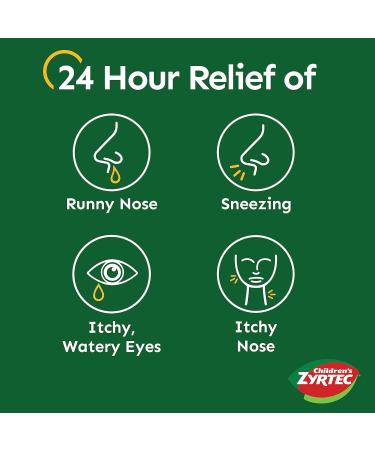 Zyrtec Children's 24 HR Allergy Relief Tablets - 12 ct Citrus Flavored | Cetirizine Dissolving Formula - Buy Online on GoSupps.com